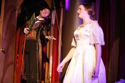  David Hathaway as Goldschmidt and Rachel Sparrow as Jenny Lind Photo