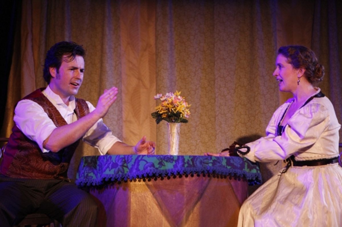 Jason Bowen as P.T. Barnum and Laura Sturm as Charity Barnum at 