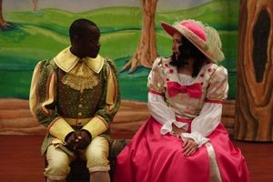 Jerome Lowe as John and Cara Myler as Princess @ BroadwayWorld Jerome Lowe as John and Cara Myler as Princess Photo