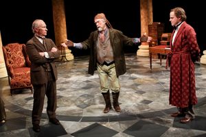 R. Hamilton Wright as Colonel Pickering, A. Bryan Humphrey as Alfred Doolittle, and M Photo