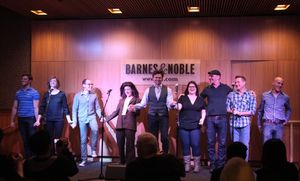 Callan Bergmann, Pamela Bob, Topher Nuccio, Jenn Harris, Brent Barrett, Annie Funke, Howard Kaye, Stephen Bienskie & Harry Bouvy
@ BroadwayWorld Callan Bergmann, Pamela Bob, Topher Nuccio, Jenn Harris, Brent Barrett, Annie Funke, Photo