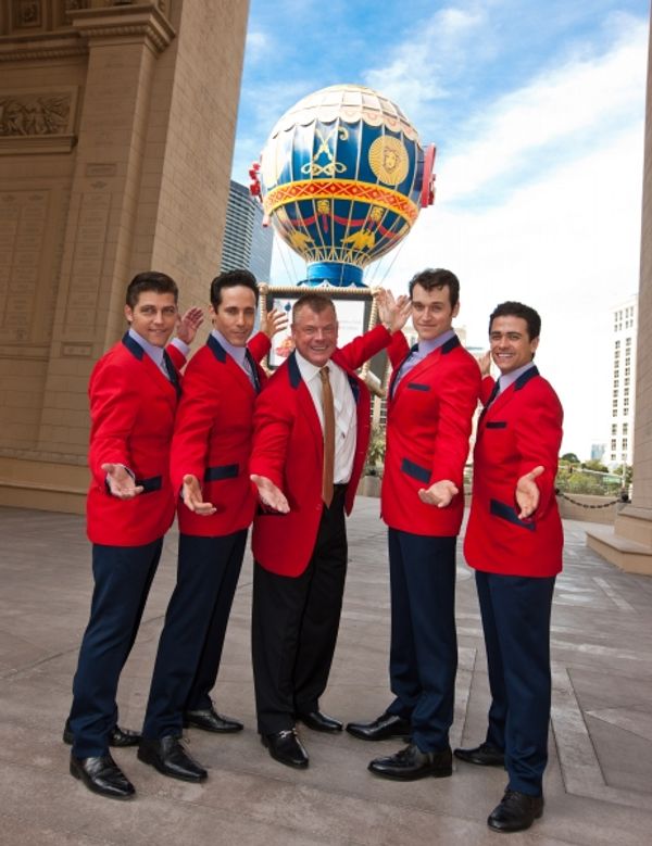 Deven May, Jeff Leibow, regional President of Paris Las Vegas, David Hoenemeyer , Rob Photo