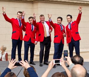 Rob Marnell, Deven May, Regional President of Paris Las Vegas, David Hoenemeyer,Graha Photo