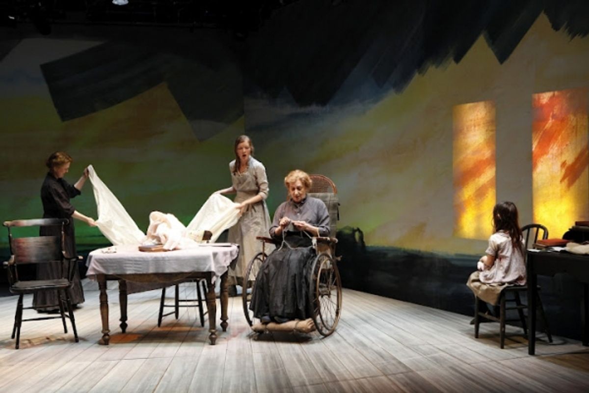 Johanna Leister (Kate Mayo), Wrenn Schmidt (Ruth Atkins), Patricia Conolly (Mrs. Atkins), Aimee Laurence (Mary) in Eugene O'Neill's BEYOND THE HORIZON  at 