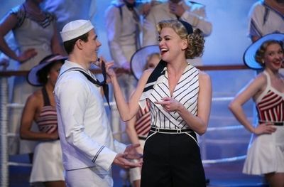 Sutton Foster & Cast of "Anything Goes". Photo credit: Lloyd Bishop/NBC Photo