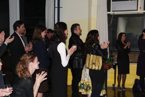 Guests including Dr. Nimesh Nagarsheth, Rebecca Ringle, Nancy Williams, and Margie Lo Photo