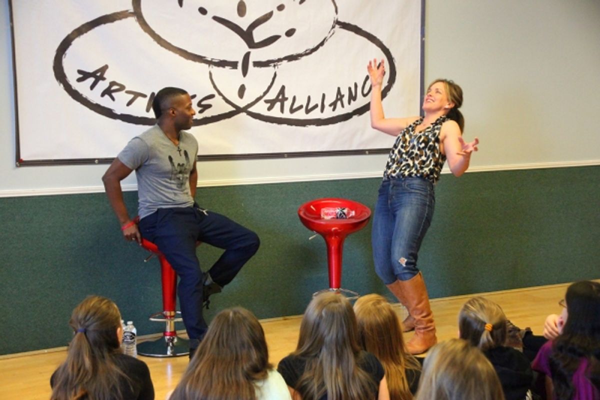 Tyrick Wiltez Jones and Alice Ripley at 