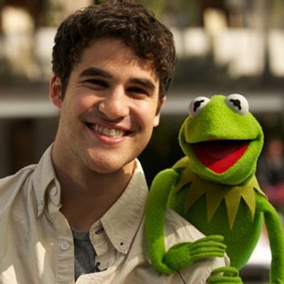 Darren Criss and Kermit the Frog Photo