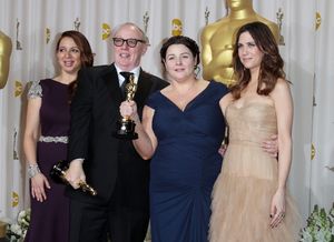 Maya Rudolph, filmmakers Oorlagh George and Terry George, and actress Kristen Wiig  Photo