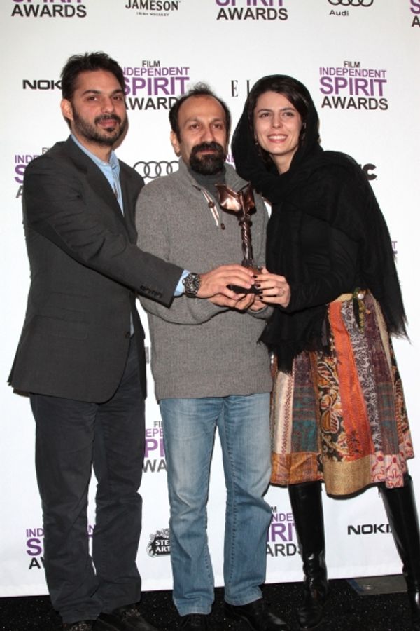 Peyman Maadi, Asghar Farhadi and Leila Hatami pictured at the 2012 Film Independent S Photo
