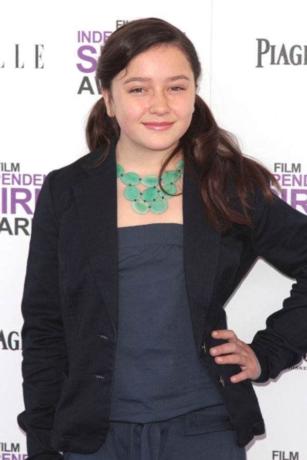 Amara Miller pictured arriving at the 2012 Film Independent Spirit Awards in Santa Mo Photo