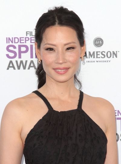Lucy Liu pictured arriving at the 2012 Film Independent Spirit Awards in Santa Monica Photo