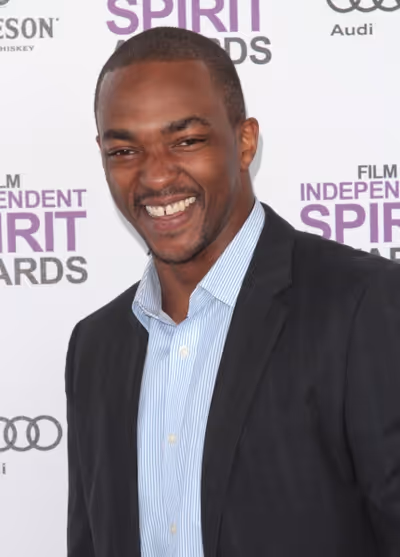 Anthony Mackie pictured arriving at the 2012 Film Independent Spirit Awards in Santa  Photo