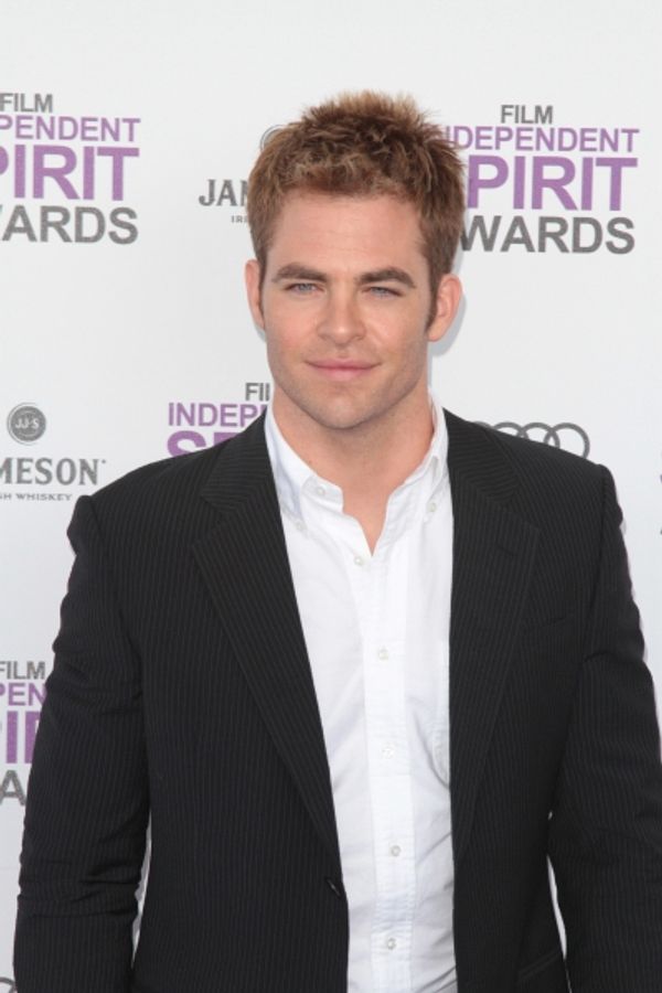 Chris Pine pictured arriving at the 2012 Film Independent Spirit Awards in Santa Moni Photo