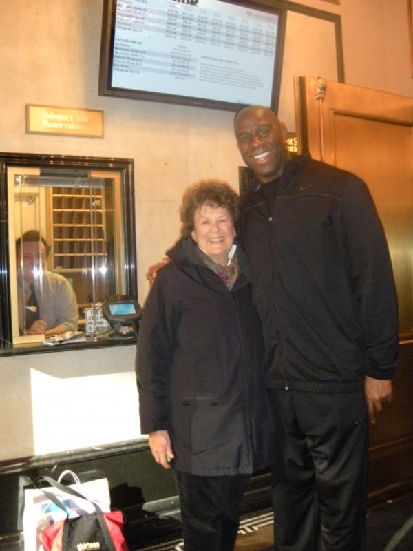 Barbara Glassman, Magic Johnson Photo