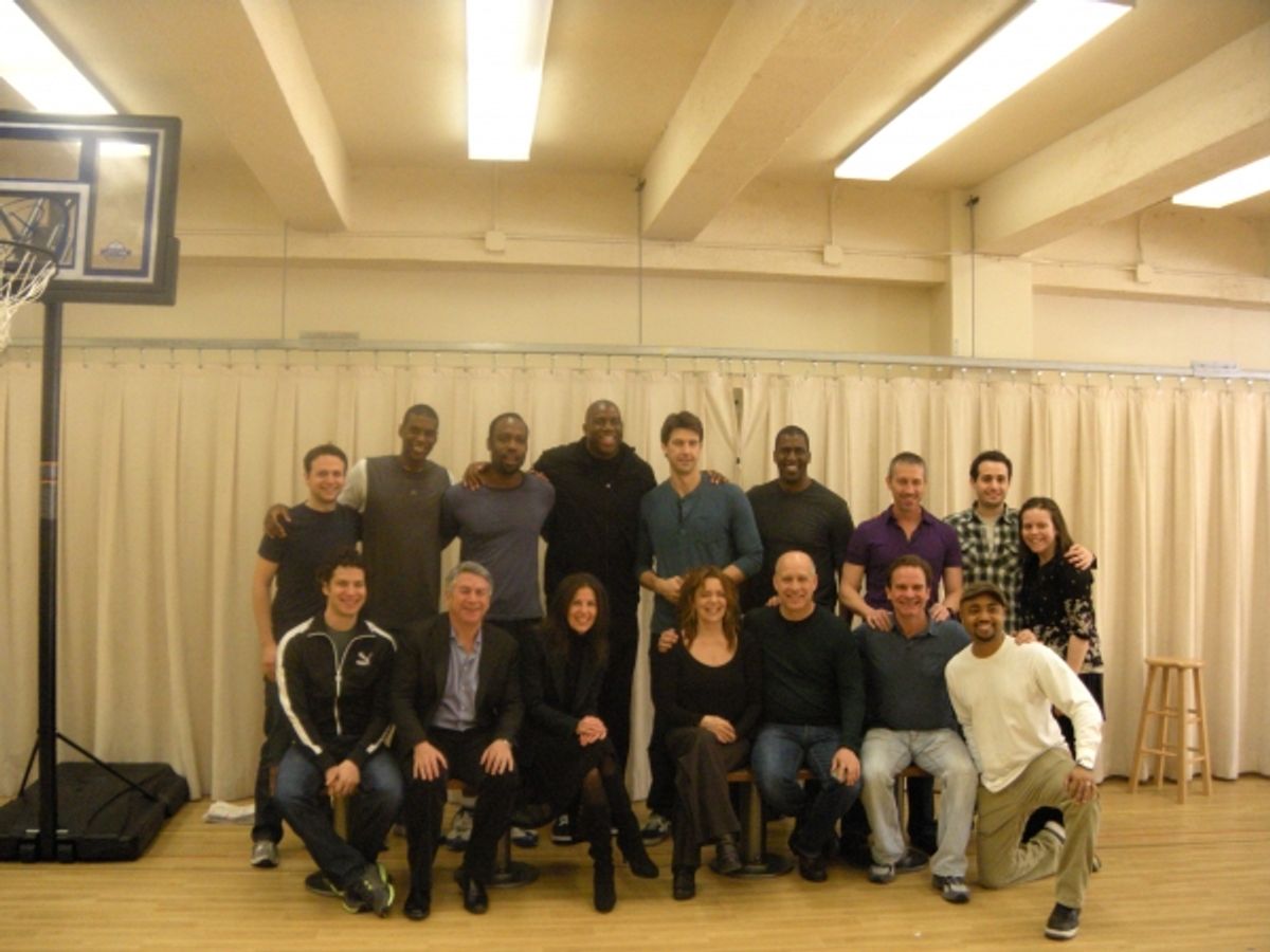 Magic Johnson and Cast at 