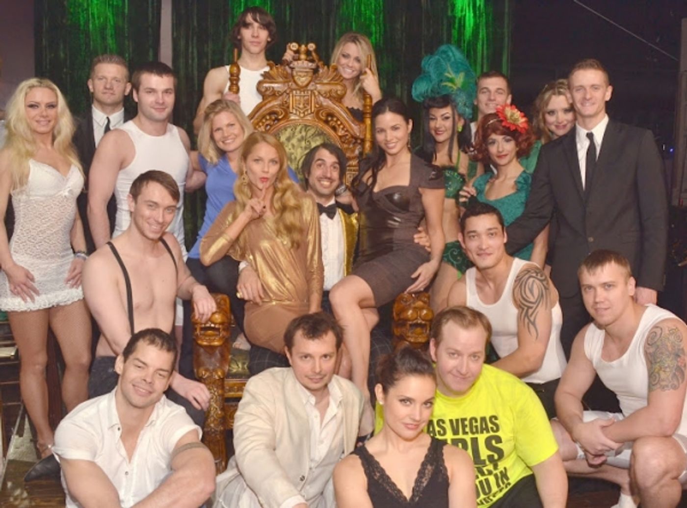 Photo Flash: Brian Urlache and the Ladies of Starz’s Spartacus Attend ABSINTHE at Caesars Palace  Image