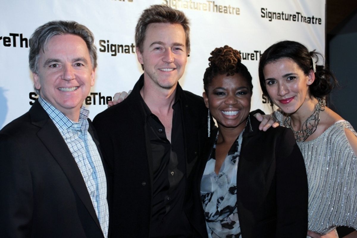 Charles Mee, Edward Norton, Katori Hall, Patricia McGregor at 