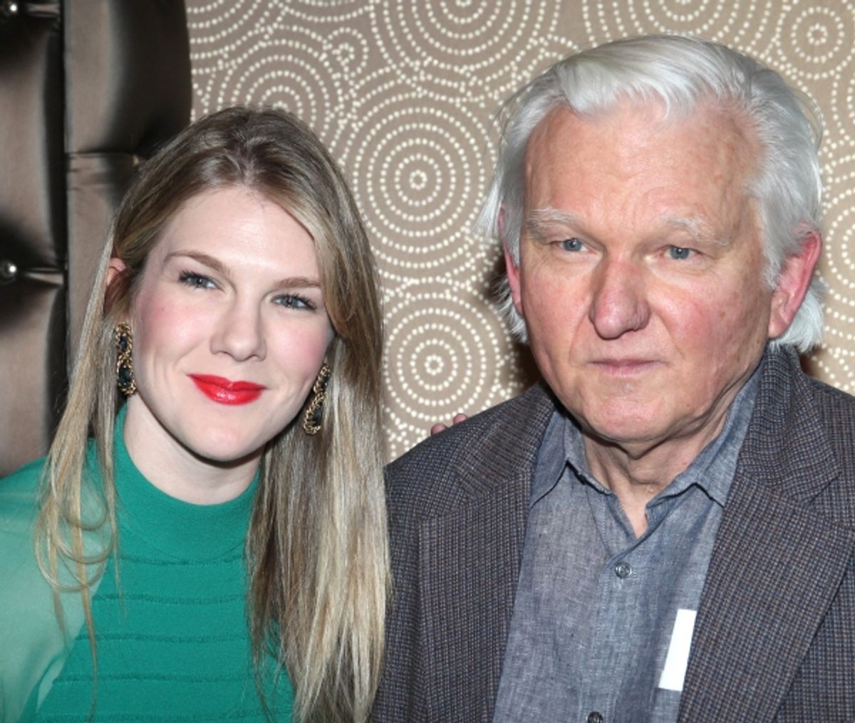 Lily Rabe & dad David Rabe  at 