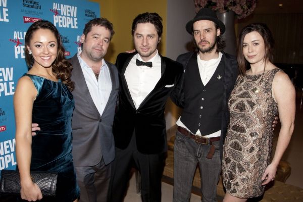 Susannah Fielding, Peter DuBois, Zach Braff, Paul Hilton and Eve Myles Photo