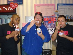 Demond Green, John Tracey Egan, and Caesar Samayoa @ BroadwayWorld Demond Green, John Tracey Egan, and Caesar Samayoa Photo