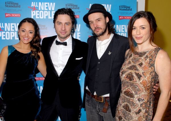 Susannah Fielding, Zach Braff, Paul Hilton and Eve Myles  Photo