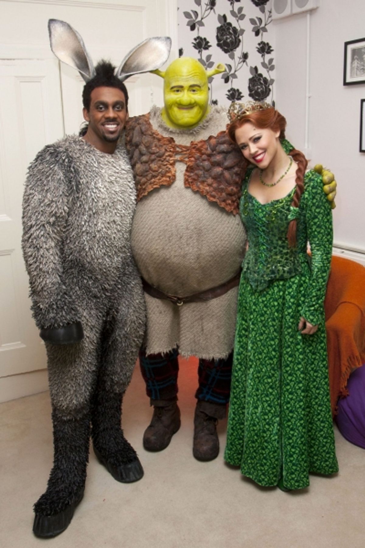 Richard Blackwood, Dean Chisnall and Kimberley Walsh at 