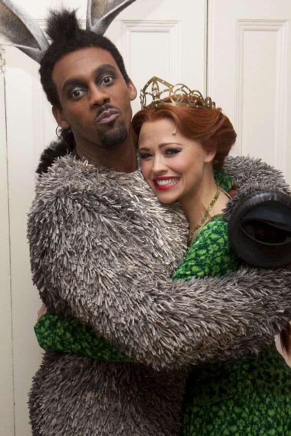 Richard Blackwood and Kimberley Walsh'Shrek the Musical' new cast photocall, Theatre  Photo