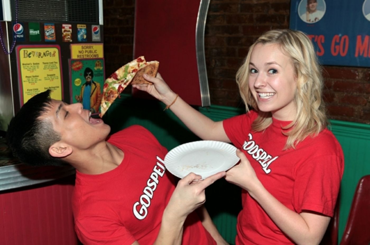 Photo Flash: Hunter Parrish, Lindsay Mendez, et al. Gather for Two Boots's GODSPELL- Inspired Pizza Photo Flash: Hunter Parrish, Lindsay Mendez, et al. Gather for Two Boots's GODSPELL- Inspired Pizza Image
