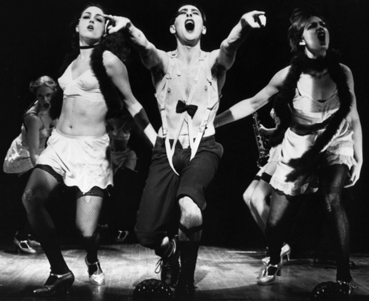 Leenya Rideout, Alan Cumming, and Michelle Pawk in 'Cabaret' at 