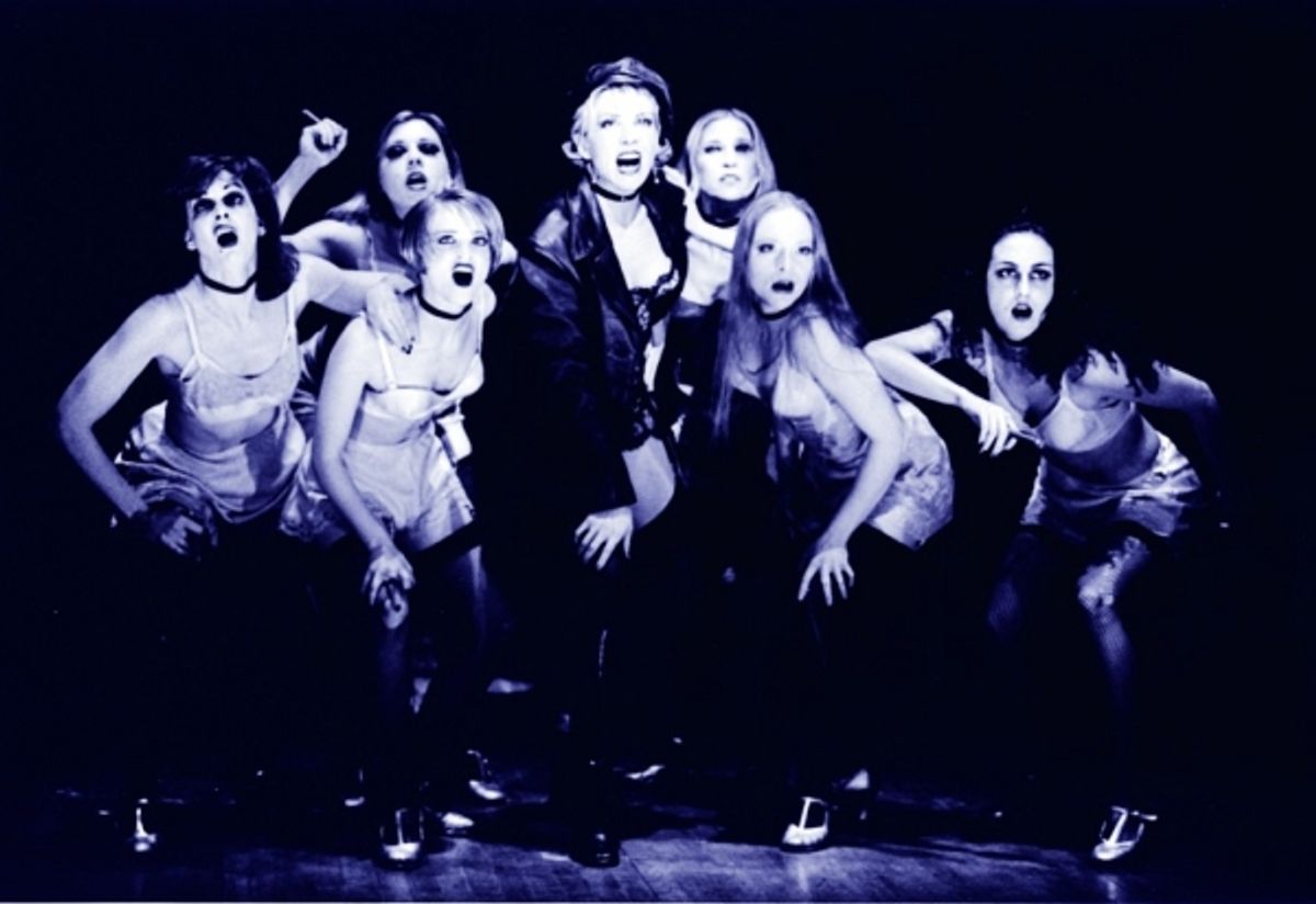 Natasha Richardson and the Kit Kat Girls in 'Cabaret' at 