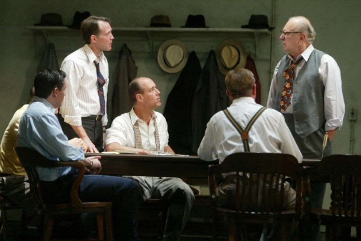 Boyd Gaines, Philip Bosco, and the cast of 'Twelve Angry Men' at 