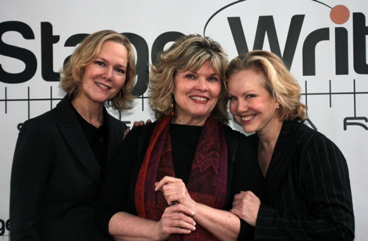 Rebecca Luker, Debra Monk, Susan Stroman at 