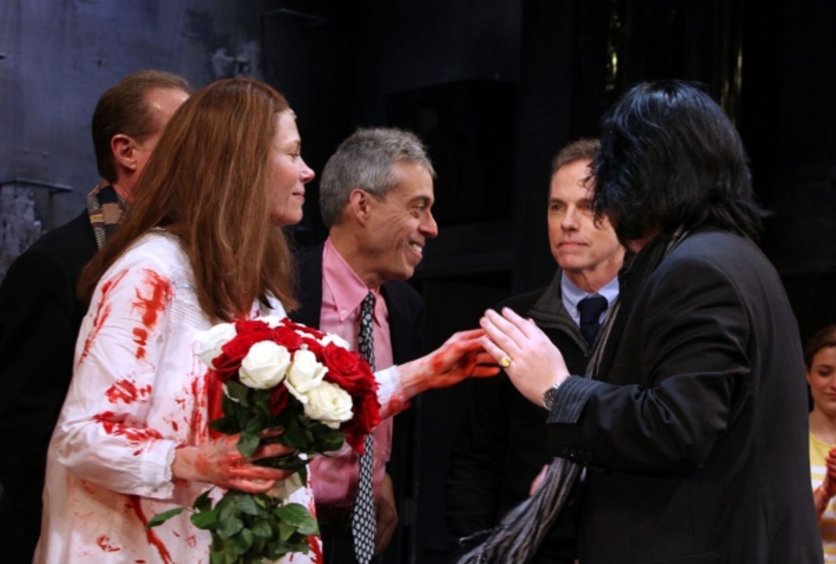 Marin Mazzie, Michael Gore, Lawrence D. Cohen, Dean Pitchford, Stafford Arima at 