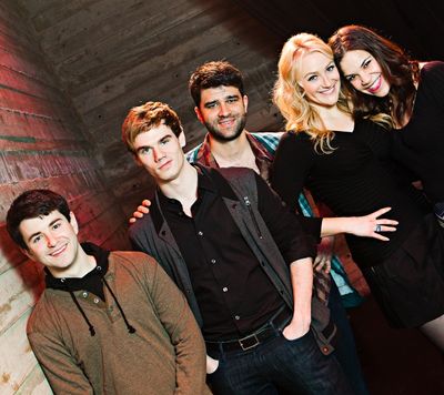 Alex Brightman, Jay Armstrong Johnson, Ben Crawford, Betsy Wolfe and Lindsay Mendez Photo