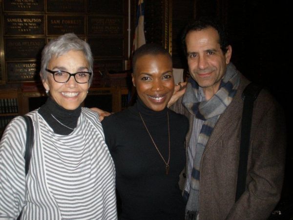 Brooke Adams, Innocent Flesh author and director Kenyetta Lethridge, Tony Shalhoub Photo