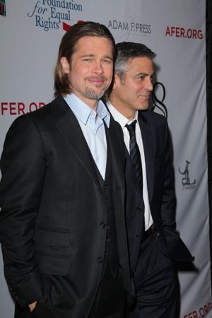 Brad Pitt and George Clooney  Photo