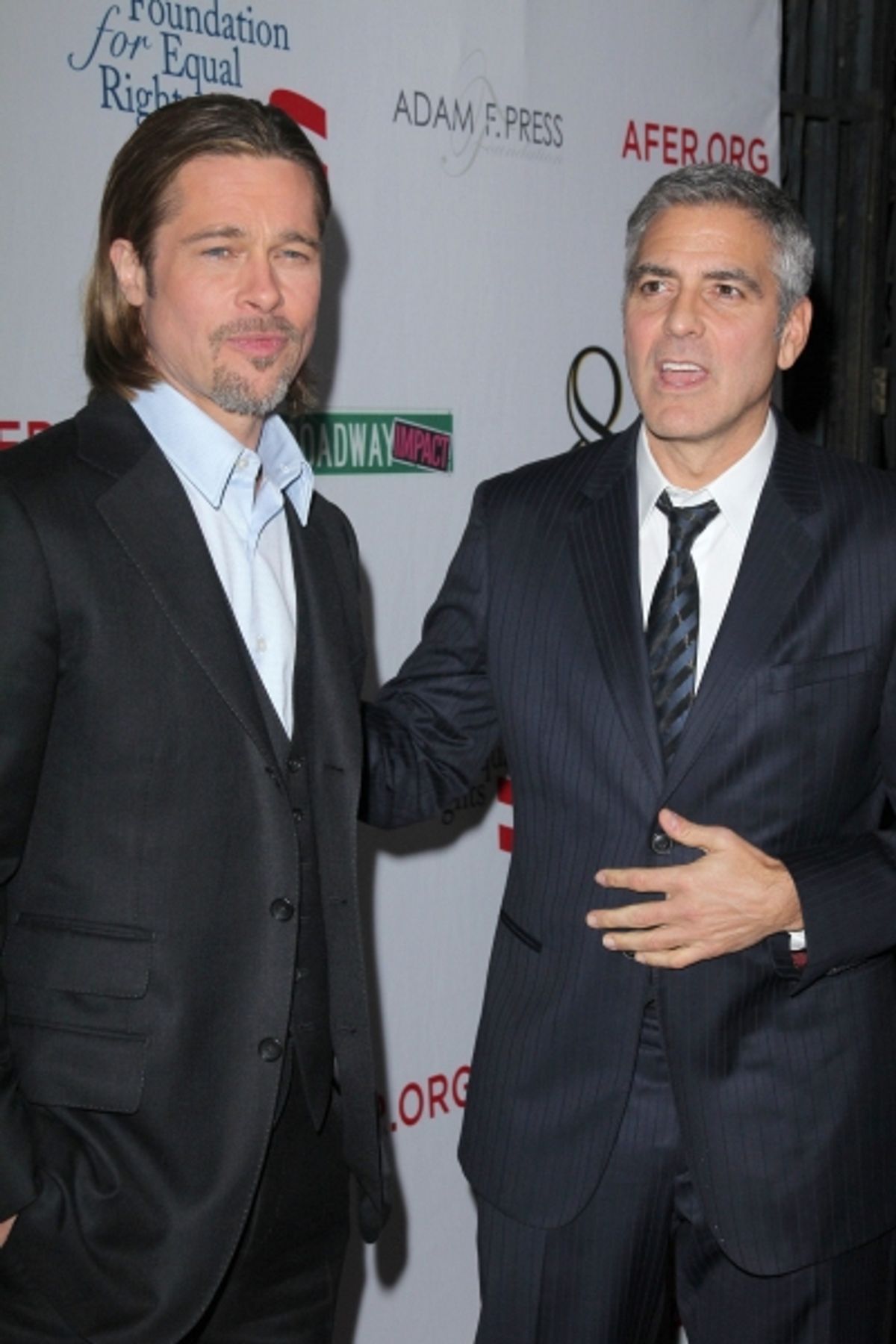 Brad Pitt and George Clooney  at 