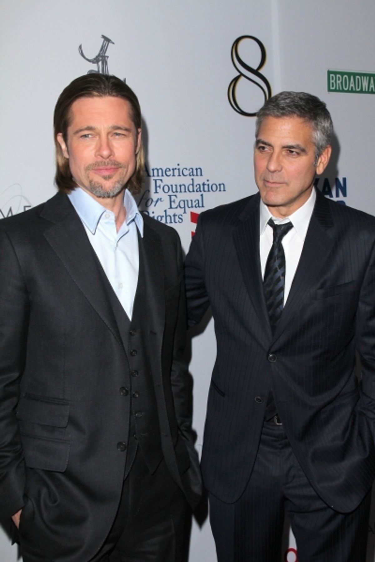 Brad Pitt and George Clooney  at 