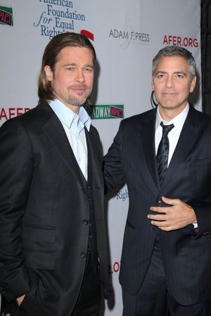 Brad Pitt and George Clooney Photo