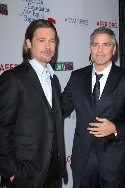 Brad Pitt and George Clooney Photo