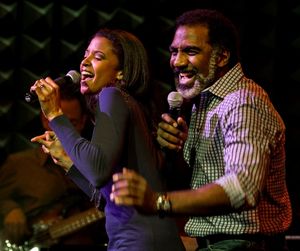 Renee Elise Goldsberry and Norm Lewis @ BroadwayWorld Renee Elise Goldsberry and Norm Lewis Photo