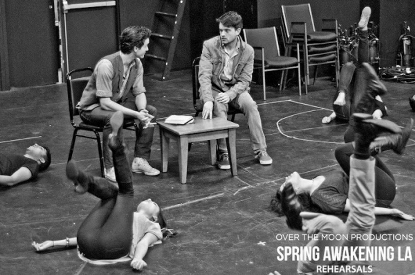 Photo Flash: GLEE's Lindsay Pearce & PRETTY LITTLE LIARS' Janel Parrish Rehearse SPRING AWAKENING In LA!  Image