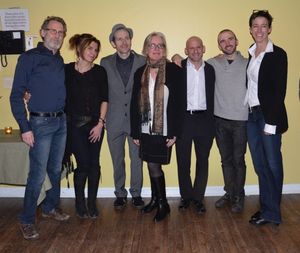 Stephen Spinella, Marina Draghici, Denis O'Hare, Lisa Peterson, Mark Bennett, Brian Ellingsen and Rachel Hauck
@ BroadwayWorld Stephen Spinella, Marina Draghici, Denis O'Hare, Lisa Peterson, Mark Bennett, Brian E Photo