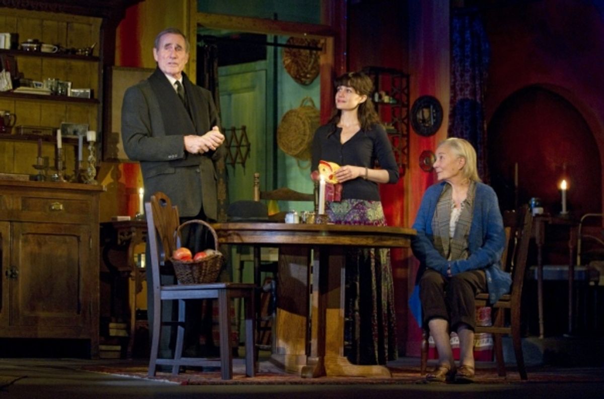 Jim Dale, Carla Gugino, RoseMary Harris in 'The Road to Mecca' at 