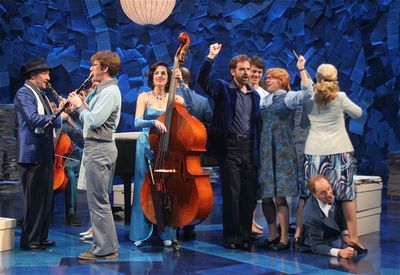 Malcom Gets and the cast of Merrily We Roll Along
 Photo