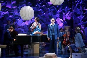 Malcom Gets and the cast of Merrily We Roll Along
 Photo