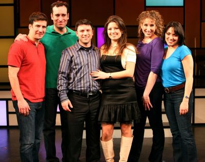 Cast members David Josefsberg and Chris Hoch join Long Island resident David Troy and Photo