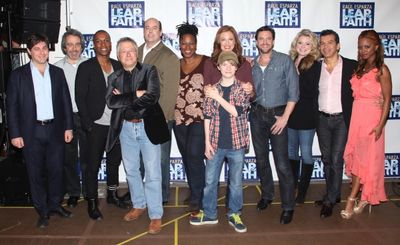 Raul Esparza, Jessica Phillips & LEAP OF FAITH Meets the Press!
 Photo