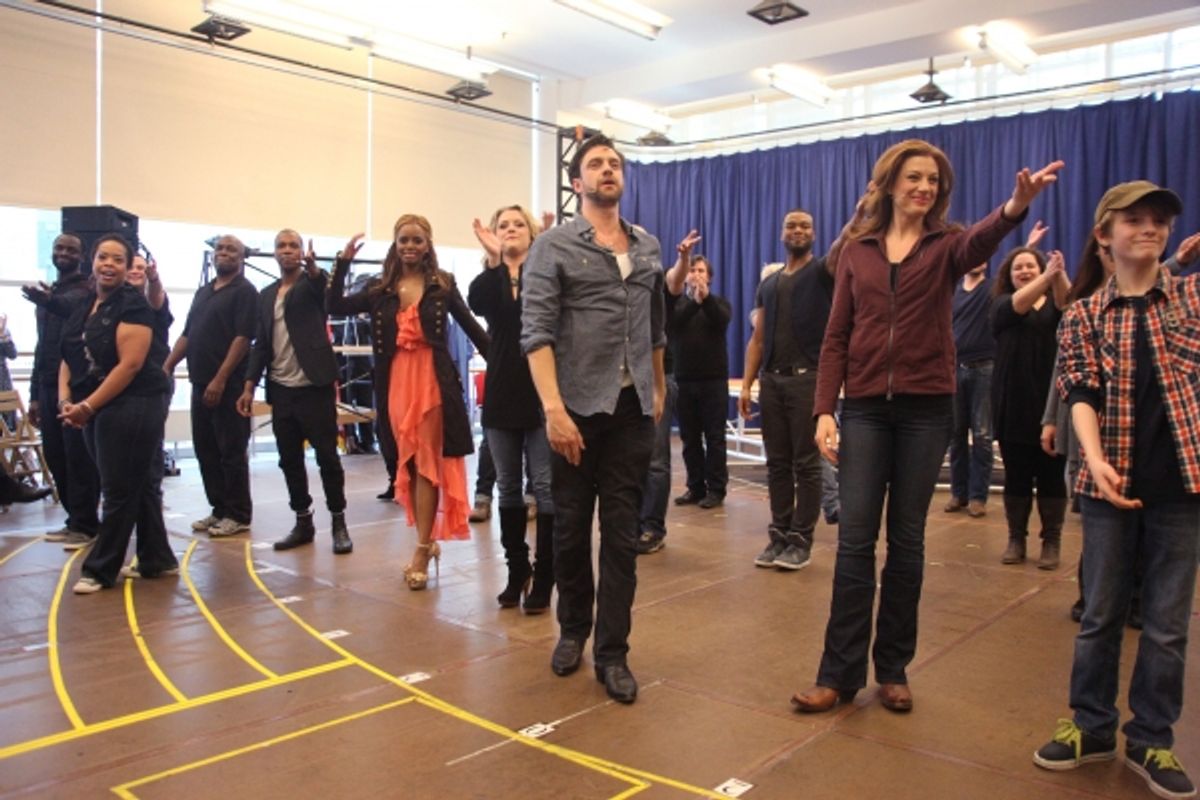 Kendra Kassebaum, Raul Esparza & Jessica Phillips at 